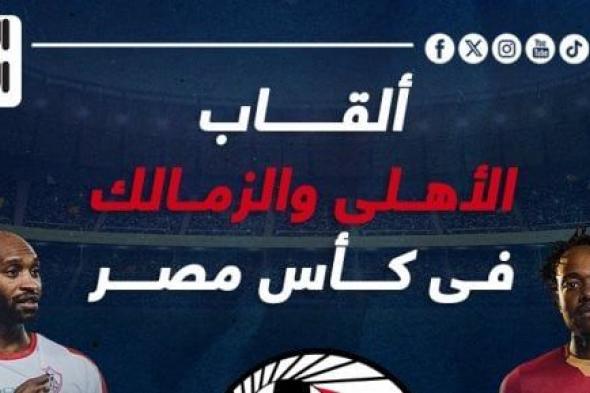 ألقاب الأهلى والزمالك فى كأس مصر قبل نهائى الليلة.. إنفو جراف