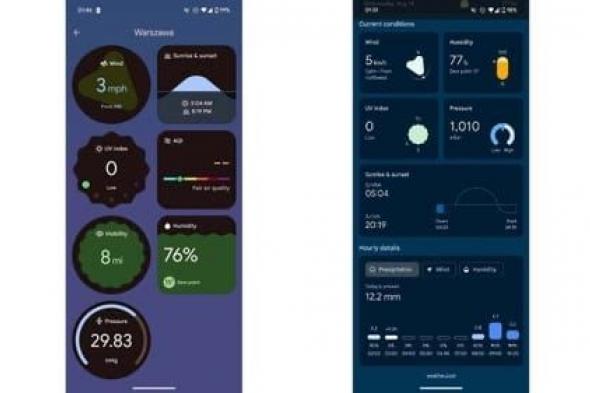 اكتشفوا الآن: جوجل تطلق تطبيق Pixel Weather لأجهزة Pixel 6 وما بعدها!