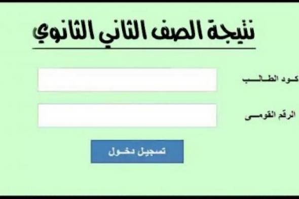 أخبار مصر | نتيجه الصف الثاني الثانوى برقم الجلوس والاسم فور ظهورها عبر بوابة التعليم الأساسي