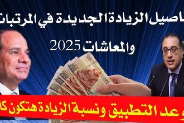 أخبار مصر | التأمينات تعلن: تفاصيل الزيادة الجديدة في المرتبات والمعاشات 2025 وجدول زيادة الحد الادني للاجور